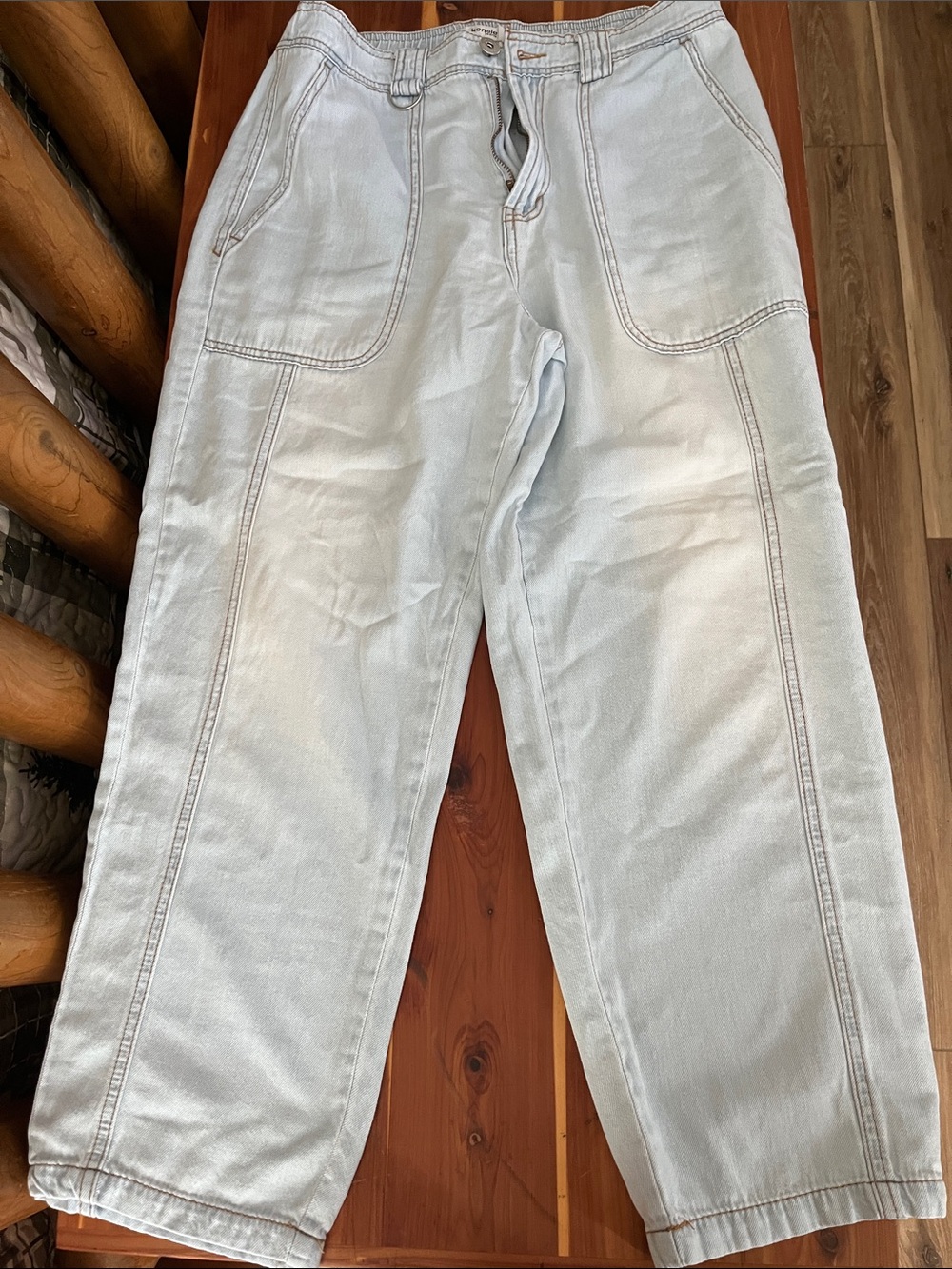 Kensie Light Blue Wide Leg Jeans